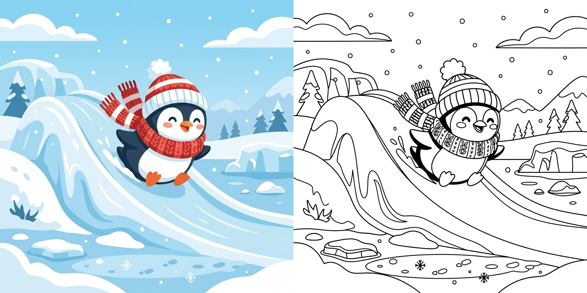 Winter Coloring Pages ft - 1
