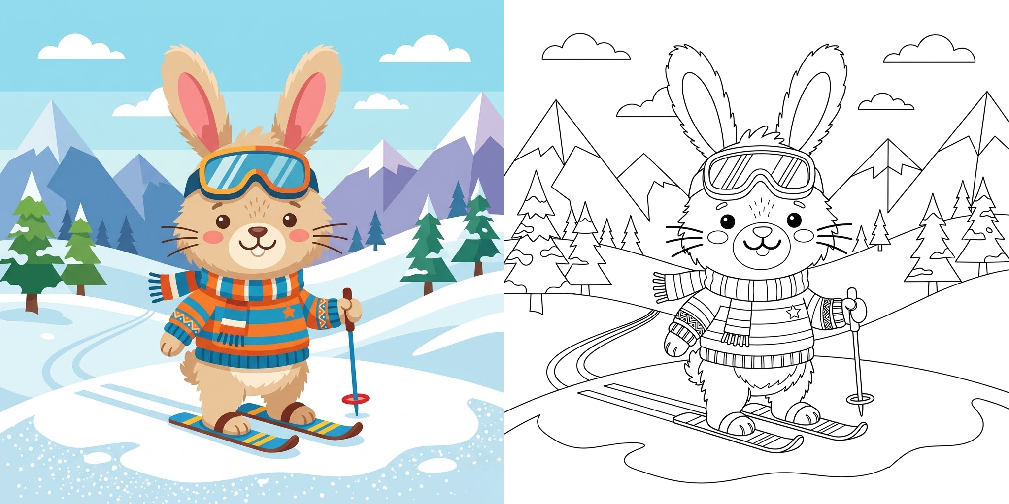 Winter Sports Coloring Pages ft - 9