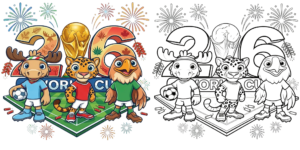World Cup 2026 Opening Ceremony Coloring Pages ft - World Cup 2026 Opening Ceremony Coloring Pages ft