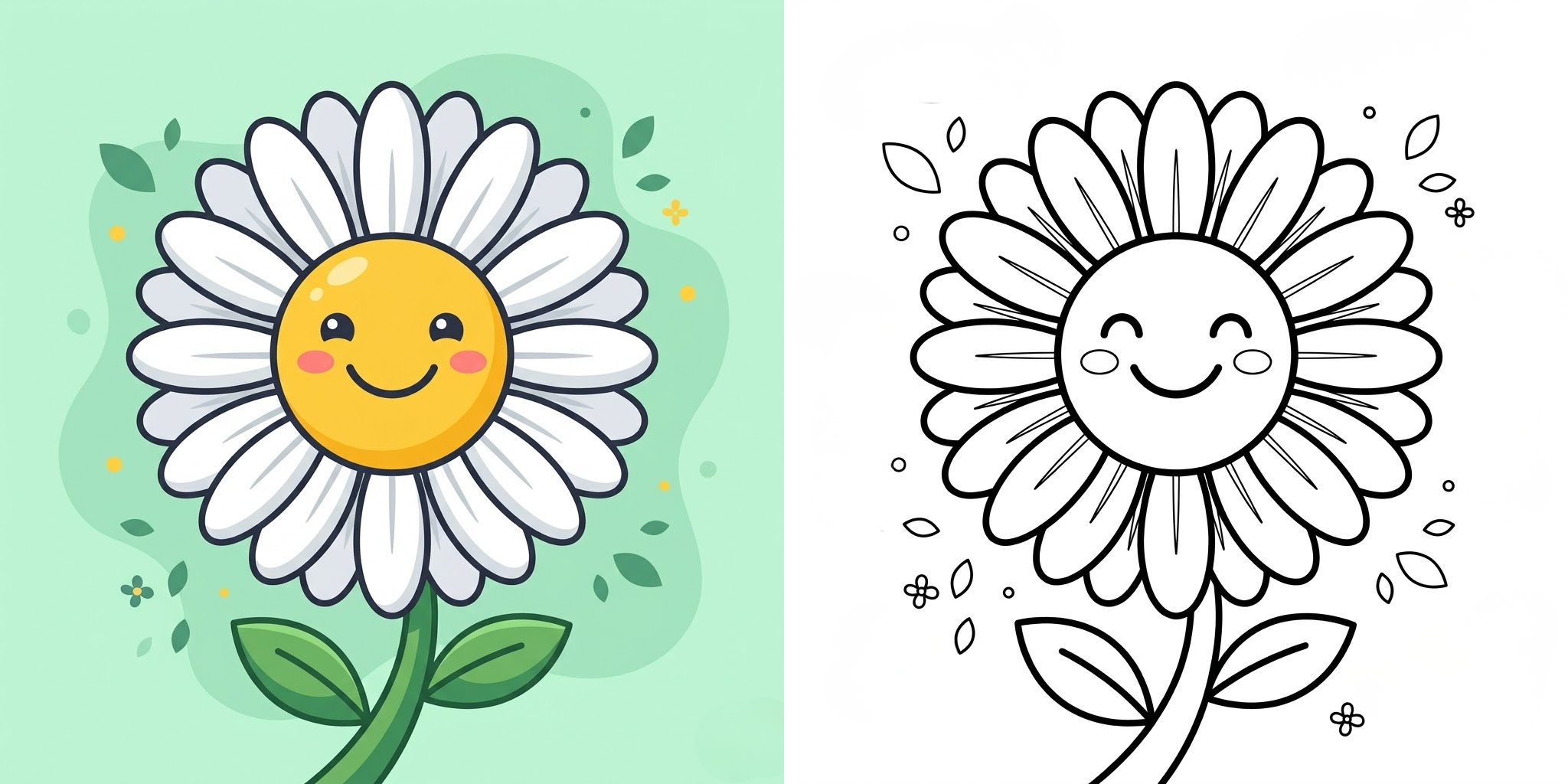spring flower coloring pages ft - 5