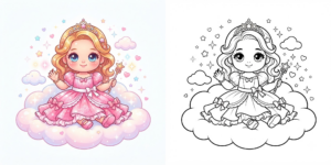Baby Princess Coloring Pages ft - 8