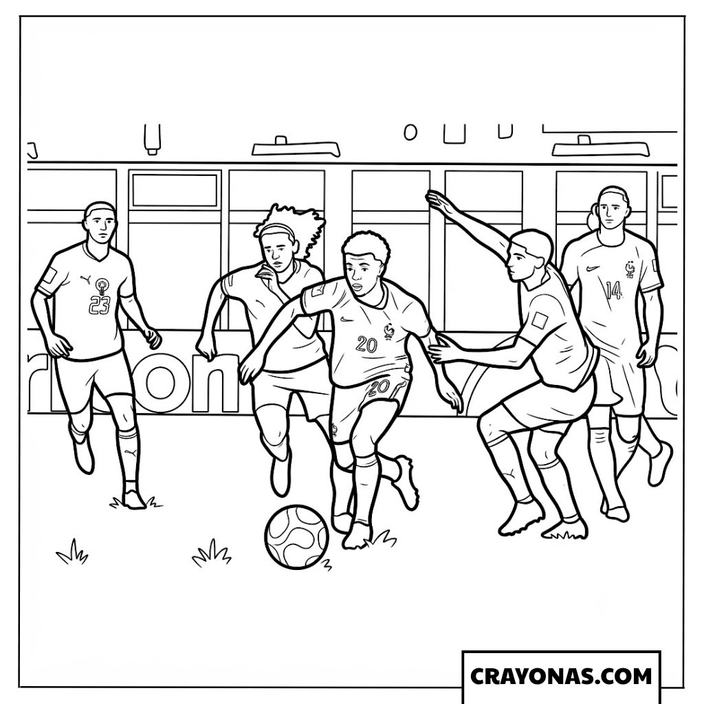 Bradley Barcola Breakaway Coloring Page