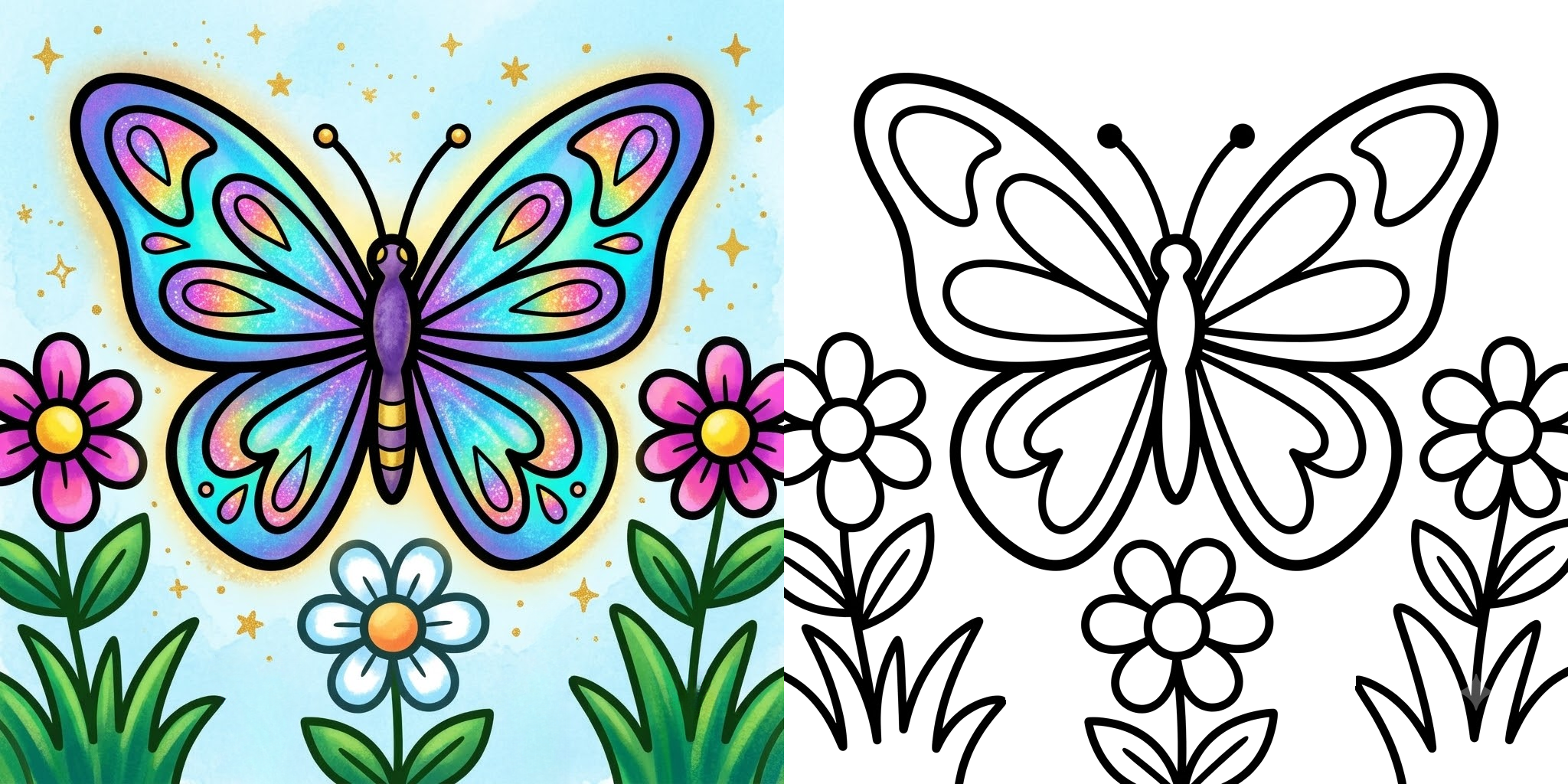 Butterfly Coloring Pages ft - 1