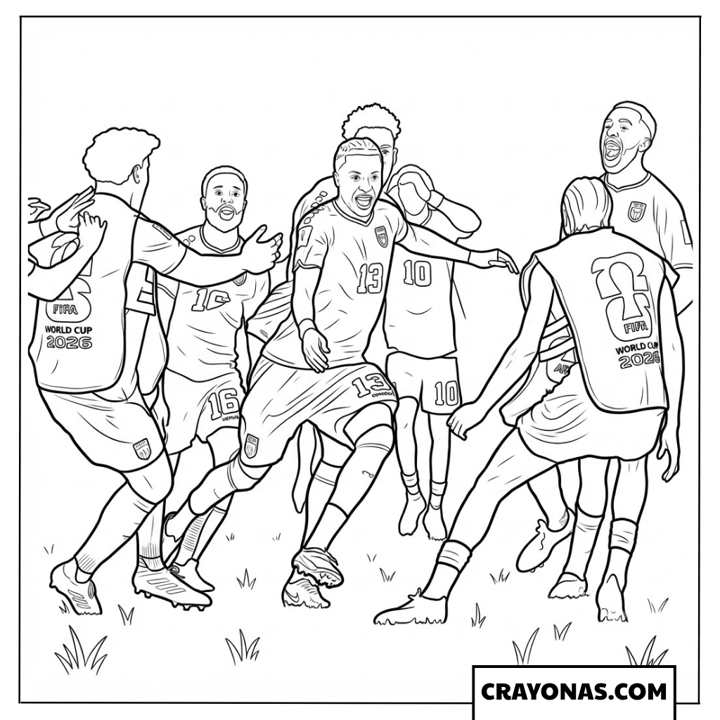 Cape Verde Equalizer Celebration Coloring Page