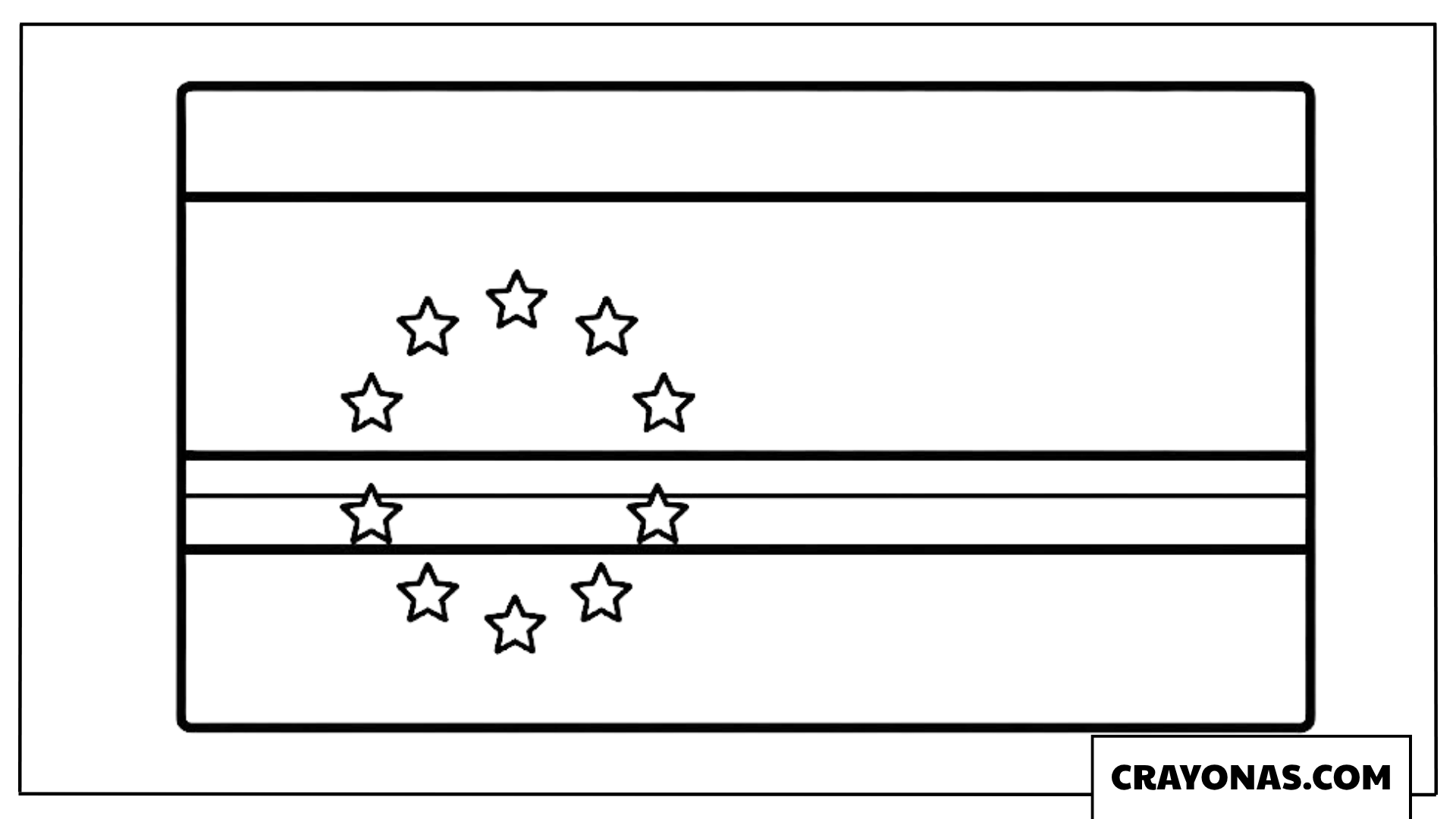 Cape Verde Flag Coloring Page