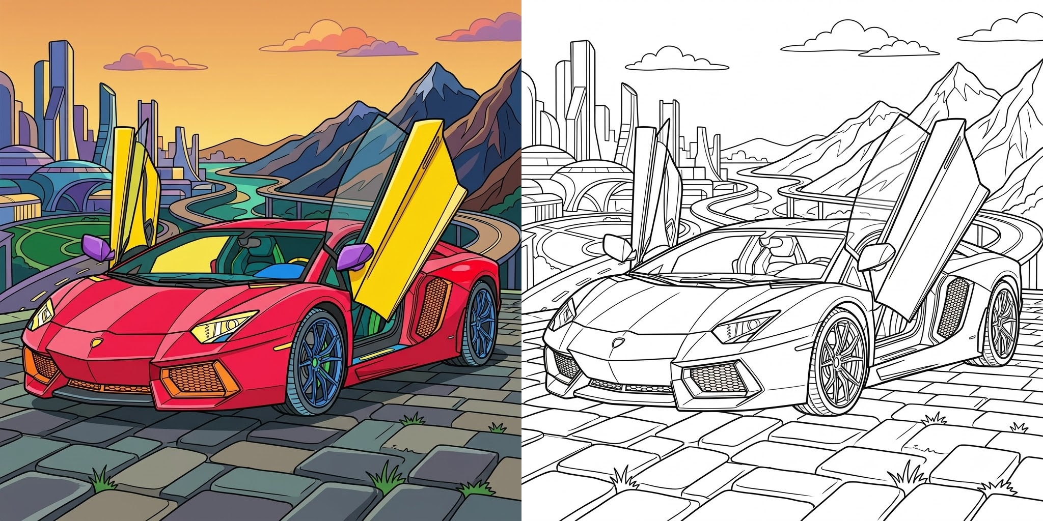 Car Coloring Pages ft - Car Coloring Pages ft