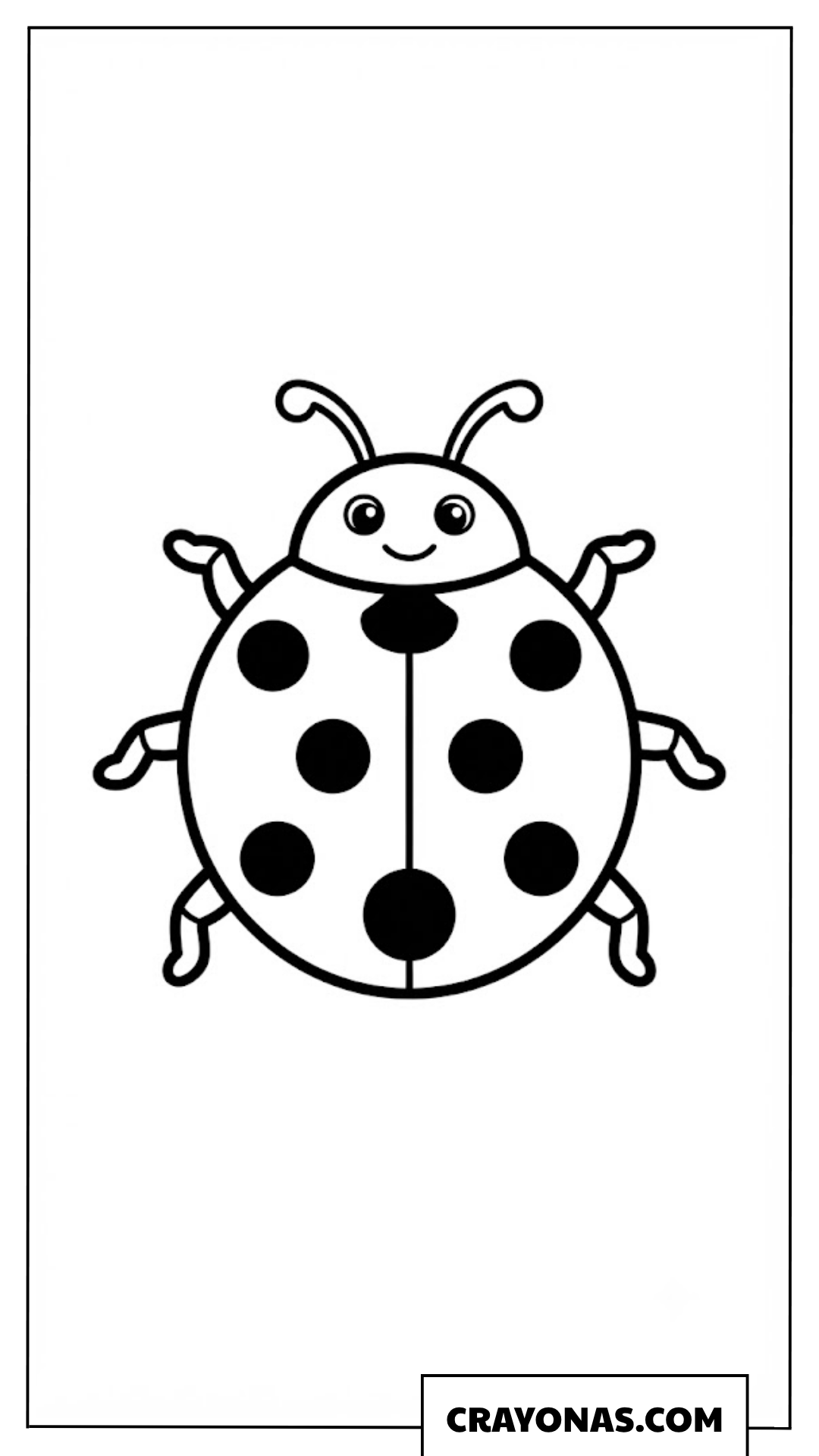 Cute Ladybug Coloring Page