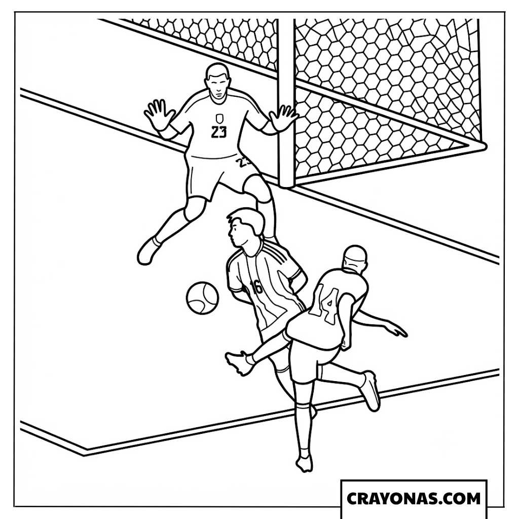 Deroy Duarte Long Range Shot Coloring Page