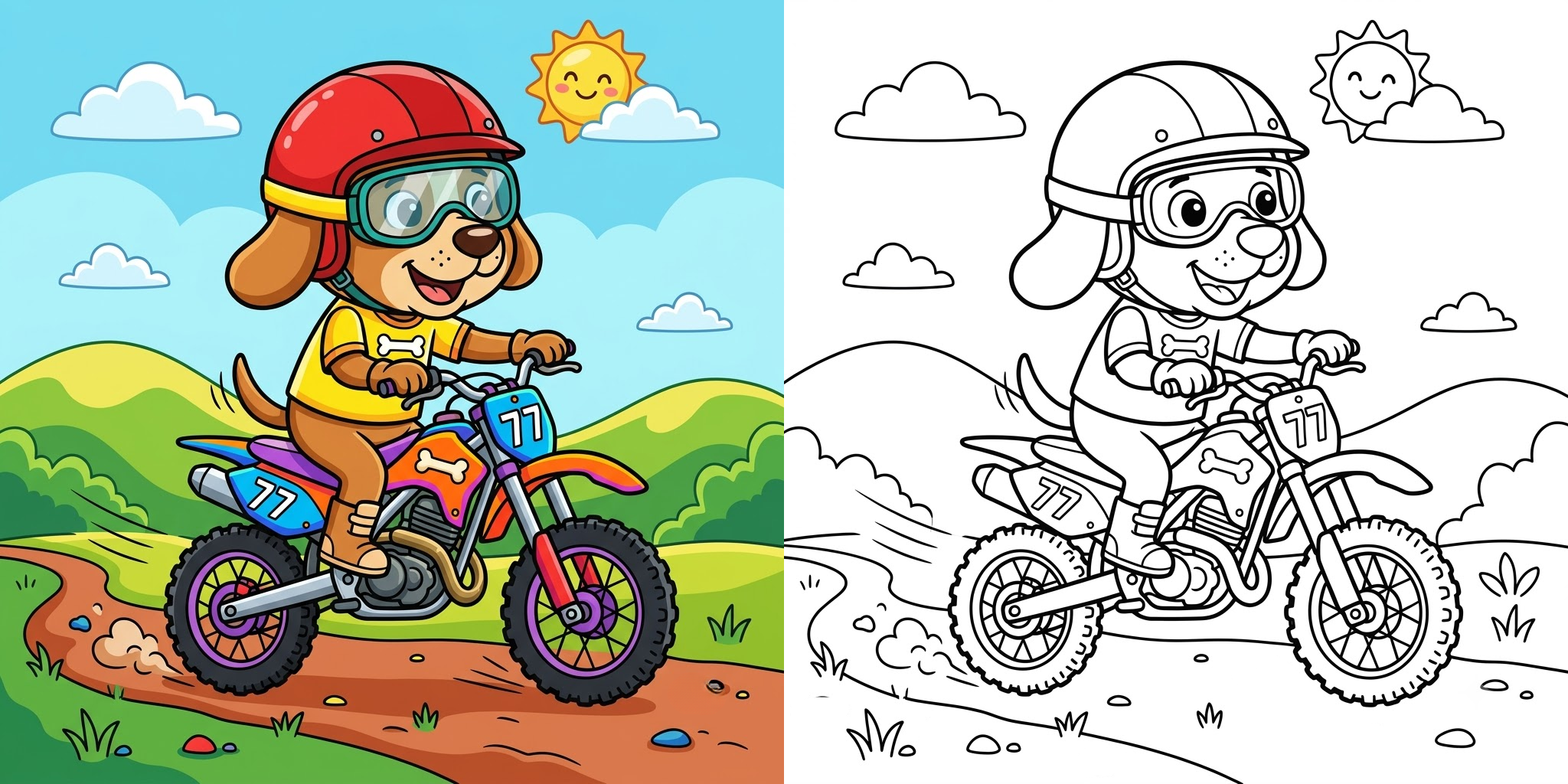 Dirt Bike Coloring Pages ft - 8