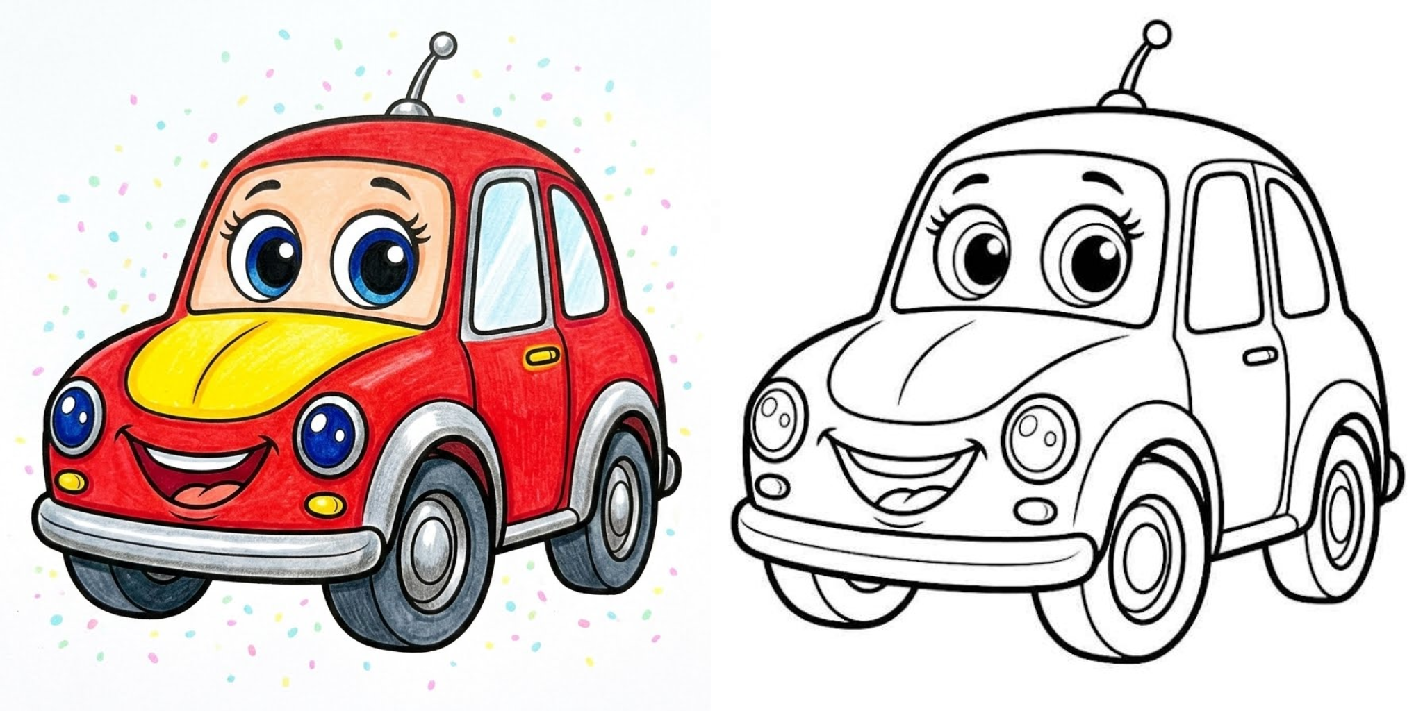 Easy Car Coloring Pages ft - 3