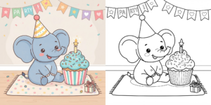 Elephant Coloring Pages ft - 1