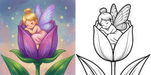 Fairy Princess Coloring Pages ft - 10