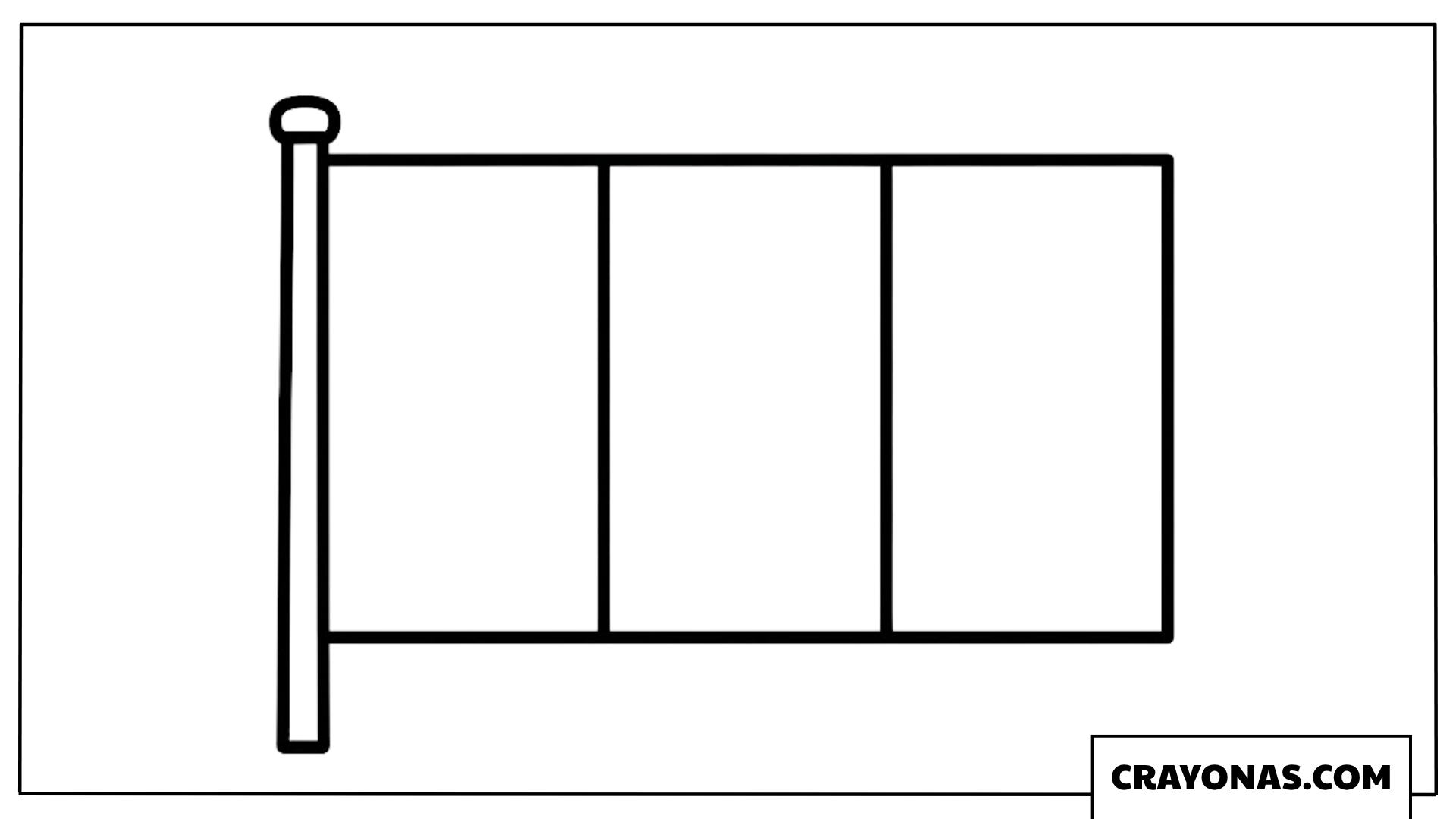 France National Flag Coloring Page