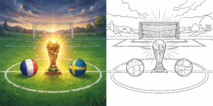 France vs Sweden World Cup 2026 Coloring Pages ft - 1