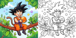 Goku Coloring Pages ft - 5