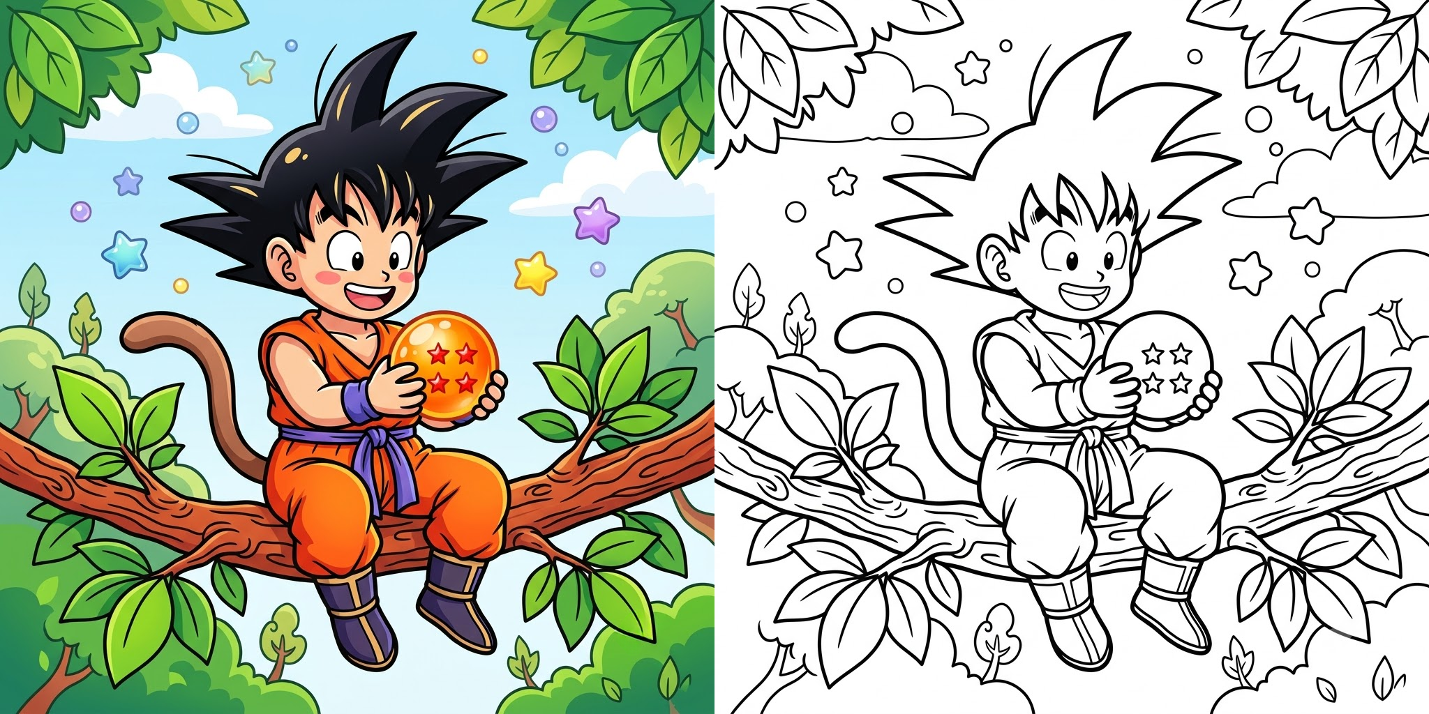 Goku Coloring Pages ft - 5