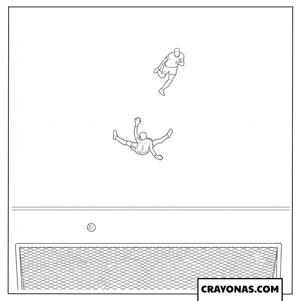 Kylian Mbappe Clinical Finish Coloring Page