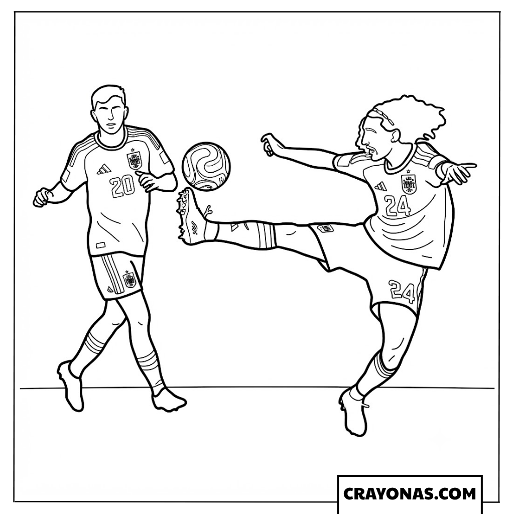 Marc Cucurella Aerial Clearance Coloring Page