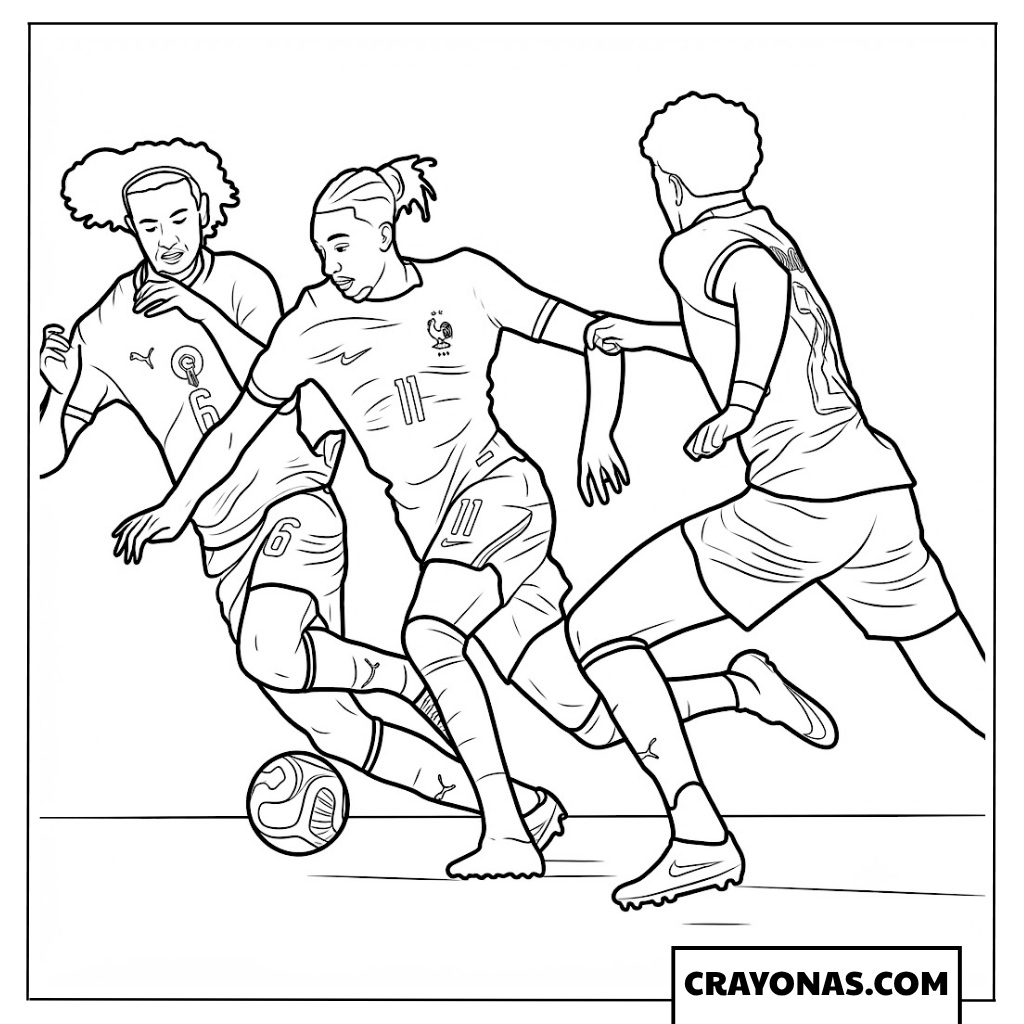 Michael Olise Speed Burst Coloring Page