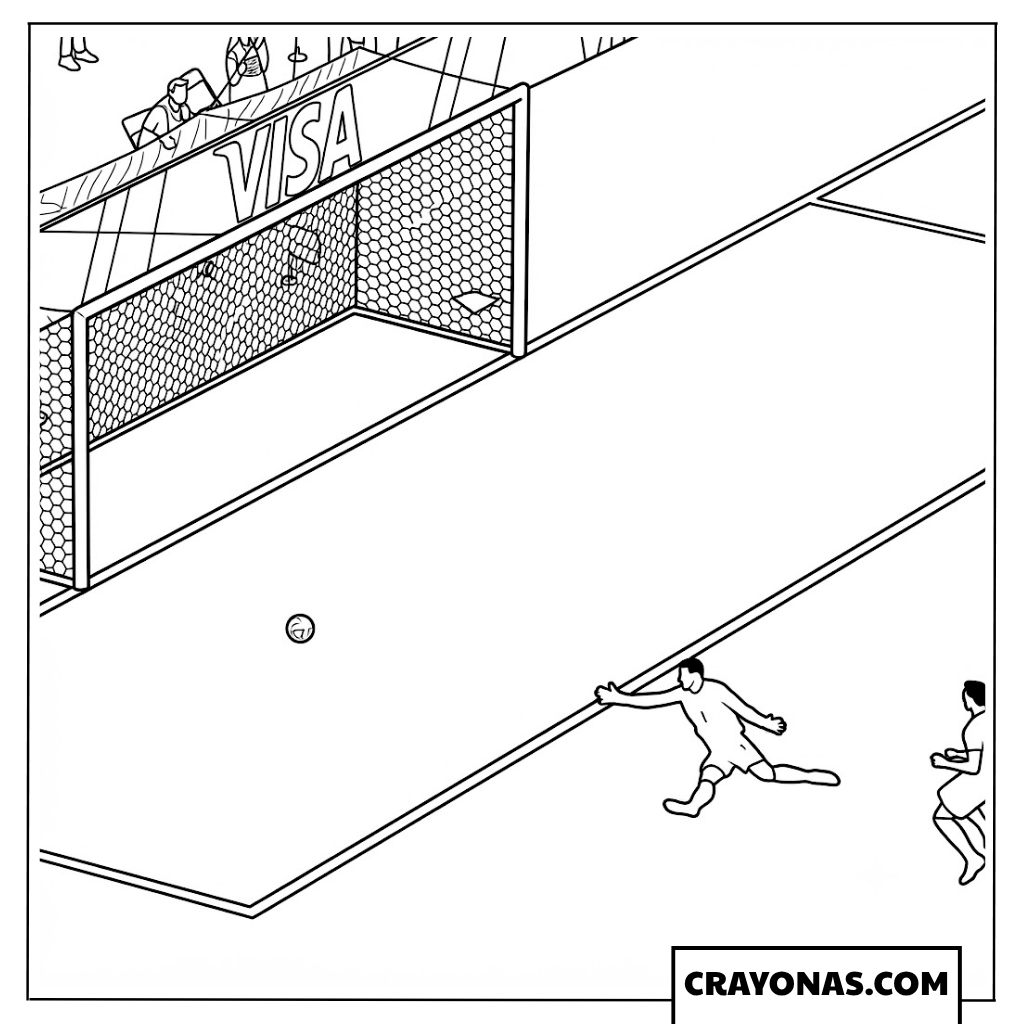 Mikel Merino Winning Goal Celebration Coloring Page