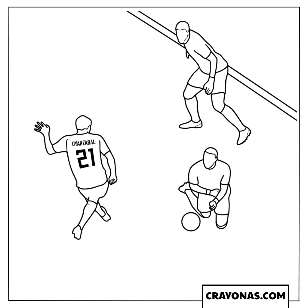 Mikel Oyarzabal Scoring Opening Goal Coloring Page