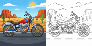 Motorcycle Coloring Pages ft - 3