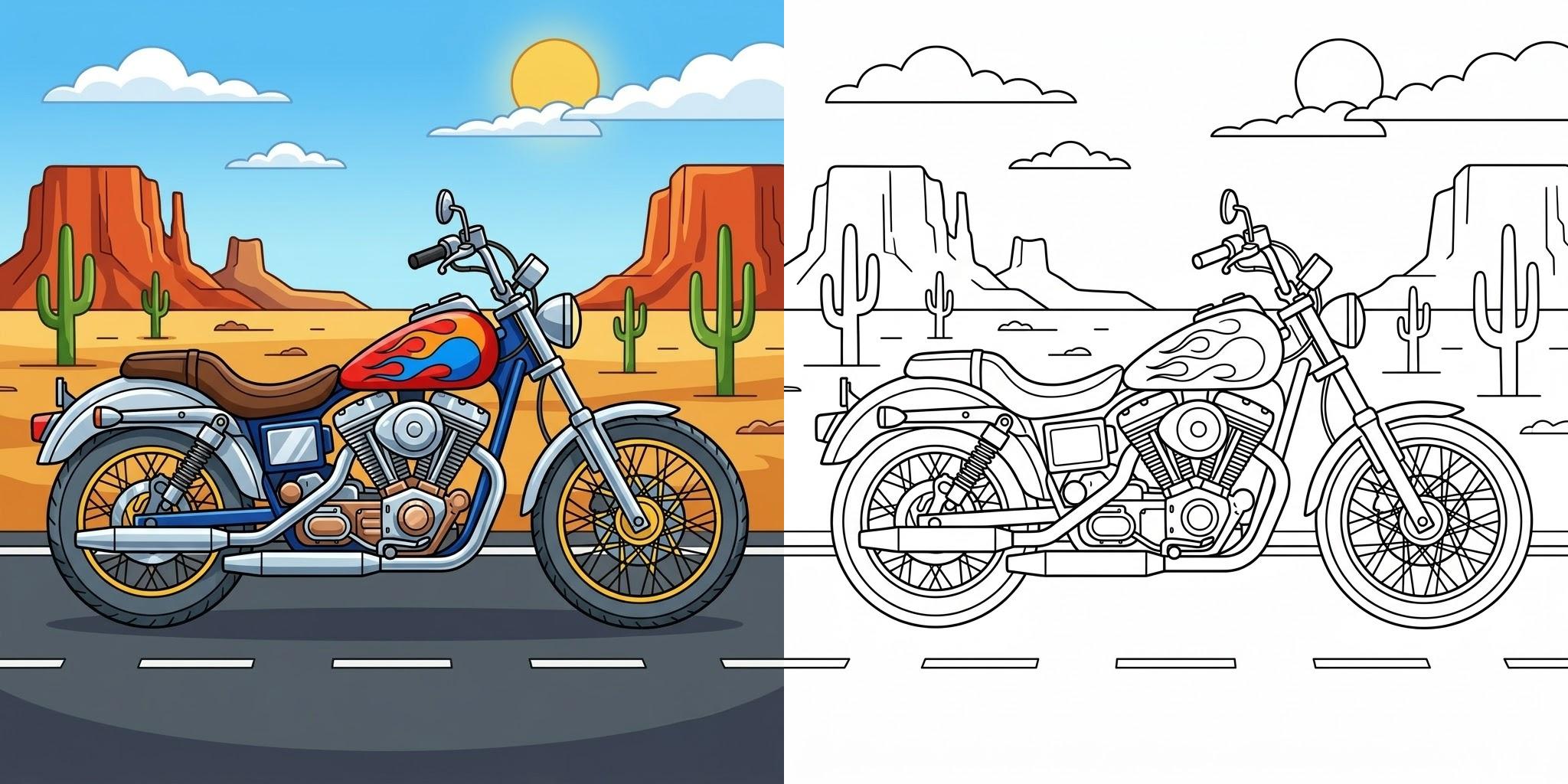 Motorcycle Coloring Pages ft - 3