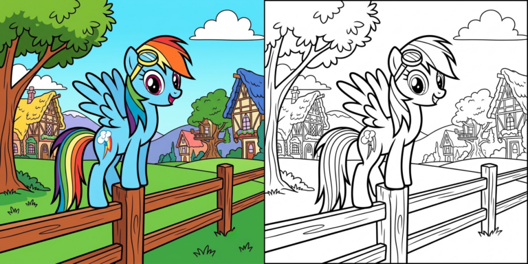 My Little Pony Coloring Pages Rainbow Dash ft - 4
