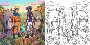 Naruto and Sasuke Coloring Pages ft - Naruto and Sasuke Coloring Pages ft