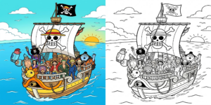 One Piece Coloring Pages ft - 3