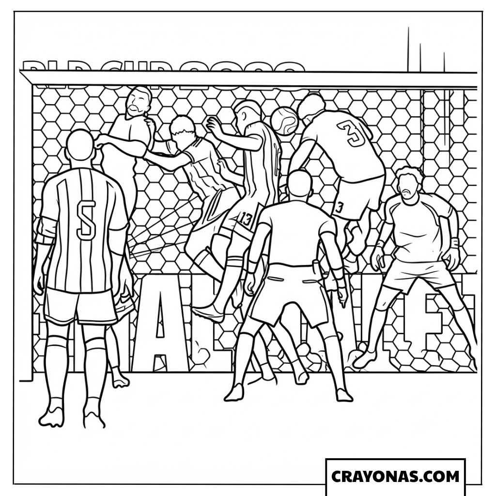 Own Goal Diney Borges Coloring Page