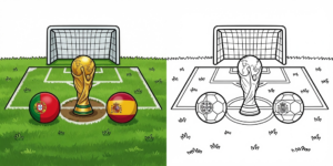 Portugal vs Spain World Cup 2026 Coloring ft - 2