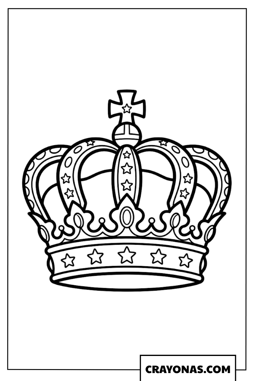 Royal Crown Coloring Page