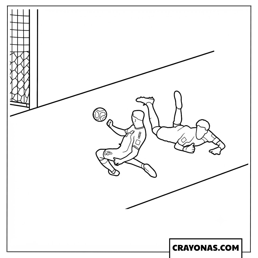 Sidny Lopes Cabral Header Goal Coloring Page