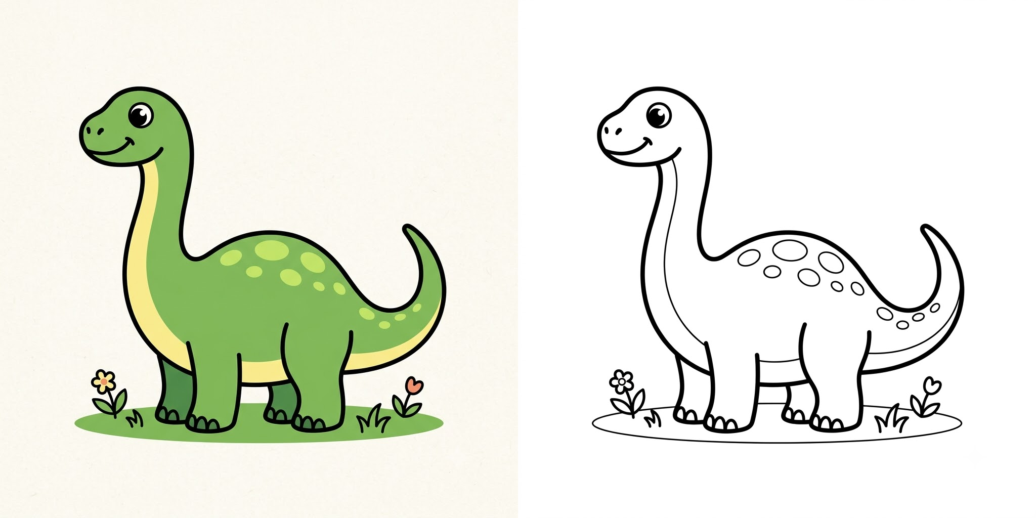 Simple Dinosaur Coloring Pages ft - 2