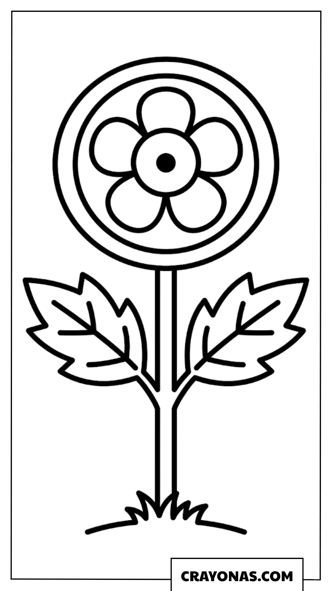 Fire Flower Power Up Plant Items Coloring Page