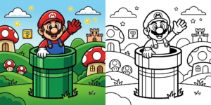 Mario Coloring Pages ft - 2