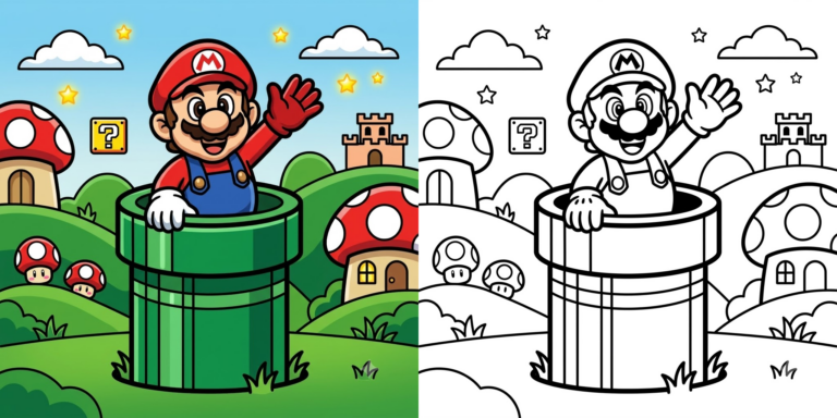Mario Coloring Pages ft - 2