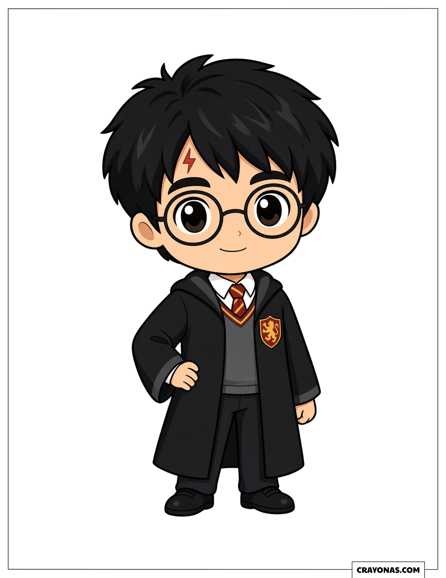 Colored Harry Potter picture